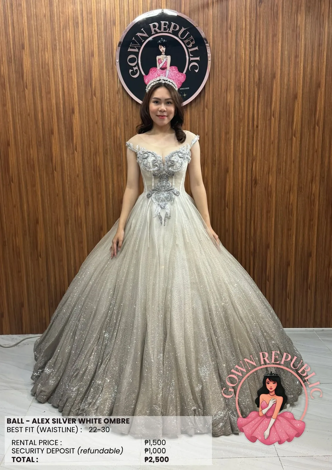 Ball Gowns: Silver / Gray 267